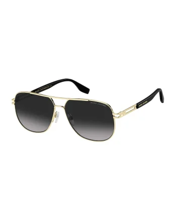 Ochelari de soare aviator cu lentile in degrade, Auriu/Gri antracit