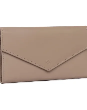 Portofel dama Marquise, Zendaya PT1452, piele naturala, Crem