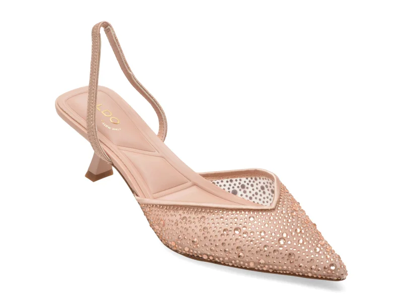 Pantofi eleganti ALDO roz, 14241546, din material textil