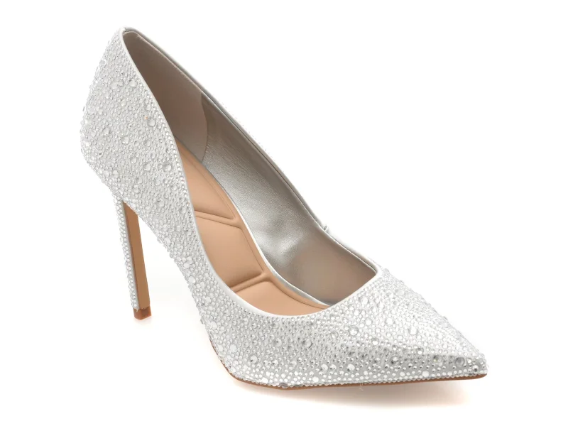 Pantofi eleganti ALDO argintii, 13839980, din material textil