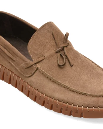 Mocasini GRYXX gri, 74022, din nabuc