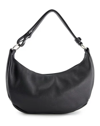 Geanta de umar,  piele naturala, neagra, 40x26x10cm, 3 buzunare interioare, 1 buzunar exterior