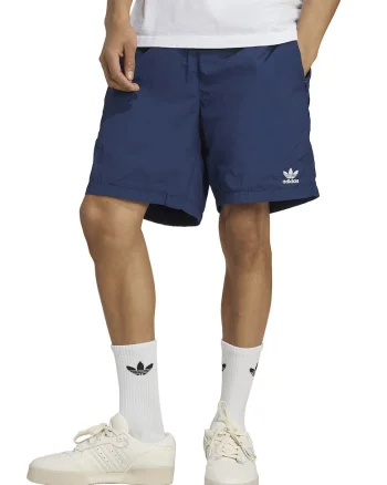 Pantaloni scurti cu buzunare laterale Trefoil Essentials, Bleumarin