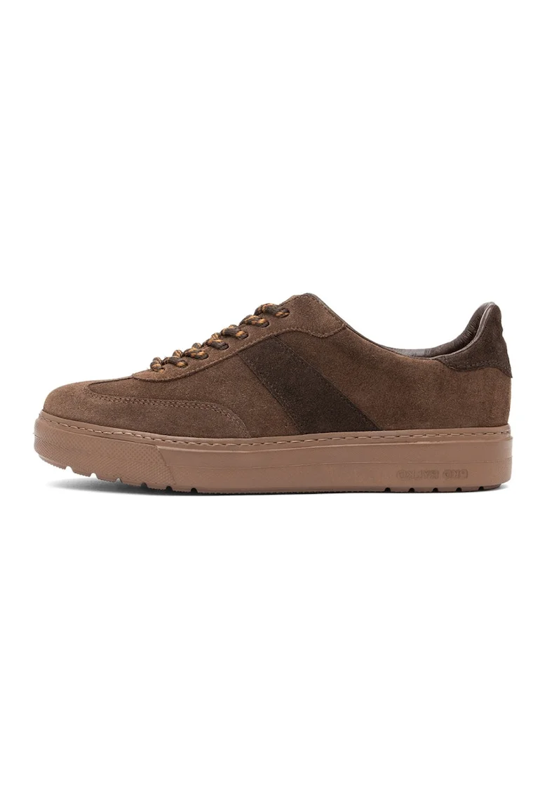 Pantofi sport Nora de piele intoarsa cu garnituri de piele