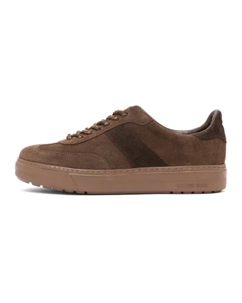 Pantofi sport Nora de piele intoarsa cu garnituri de piele