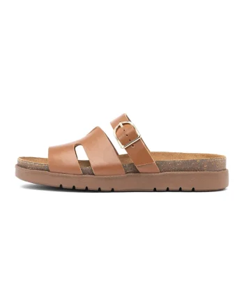 Papuci de piele, Maro deschis,