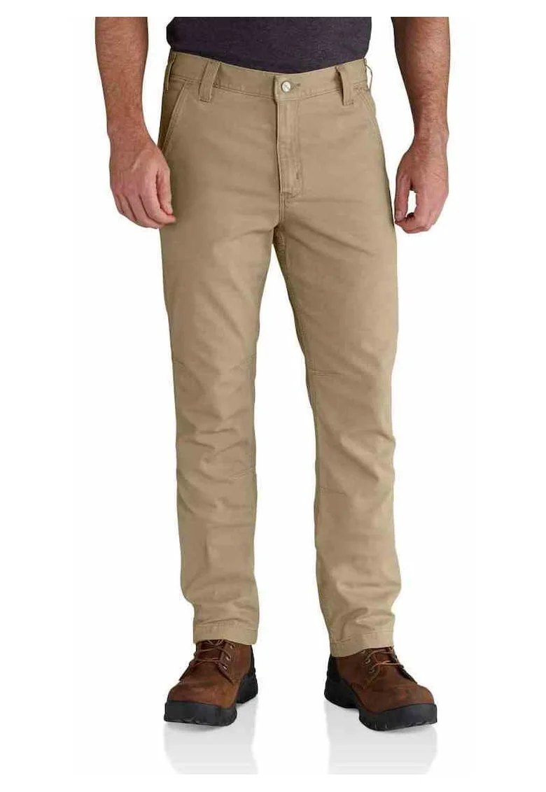 Pantaloni barbati  Rigby Straight Fit, bej, material din bumbac, croiala dreapta