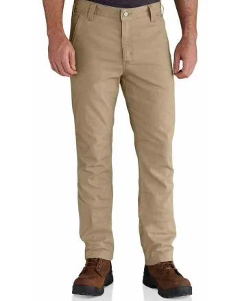 Pantaloni barbati  Rigby Straight Fit, bej, material din bumbac, croiala dreapta