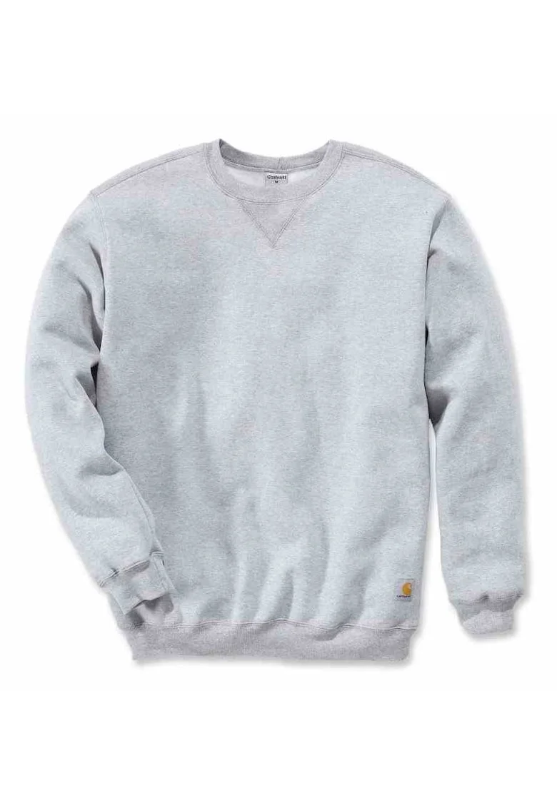 Hanorac barbati  Midweight Crewneck, gri melanj, bumbac/poliester, guler rotund, mansete si talie elastice