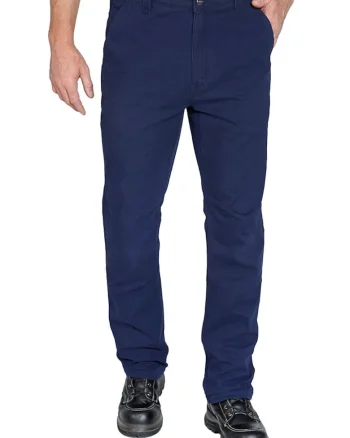Pantaloni barbati  bumbac Rigby Straight Fit, bleumarin, Bleumarin