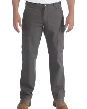 Pantaloni barbati  bumbac maro Rigby Shadow, Gri