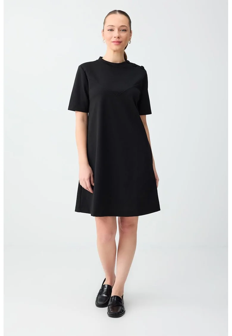 Rochie mini lejera, Negru