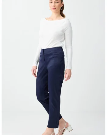 Pantaloni crop slim fit, Albastru indigo