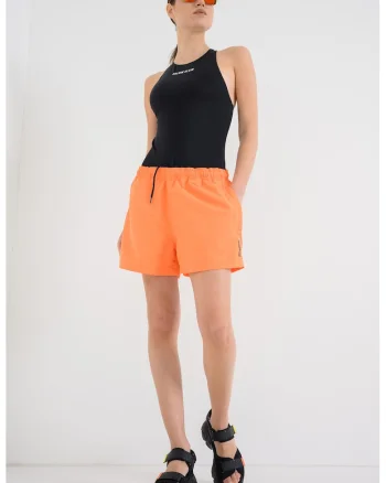 Costum de baie intreg cu bretele incrucisate pe partea din spate, Negru
