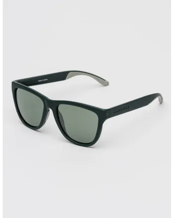 Ochelari de soare patrati cu lentile polarizate, Verde/Negru