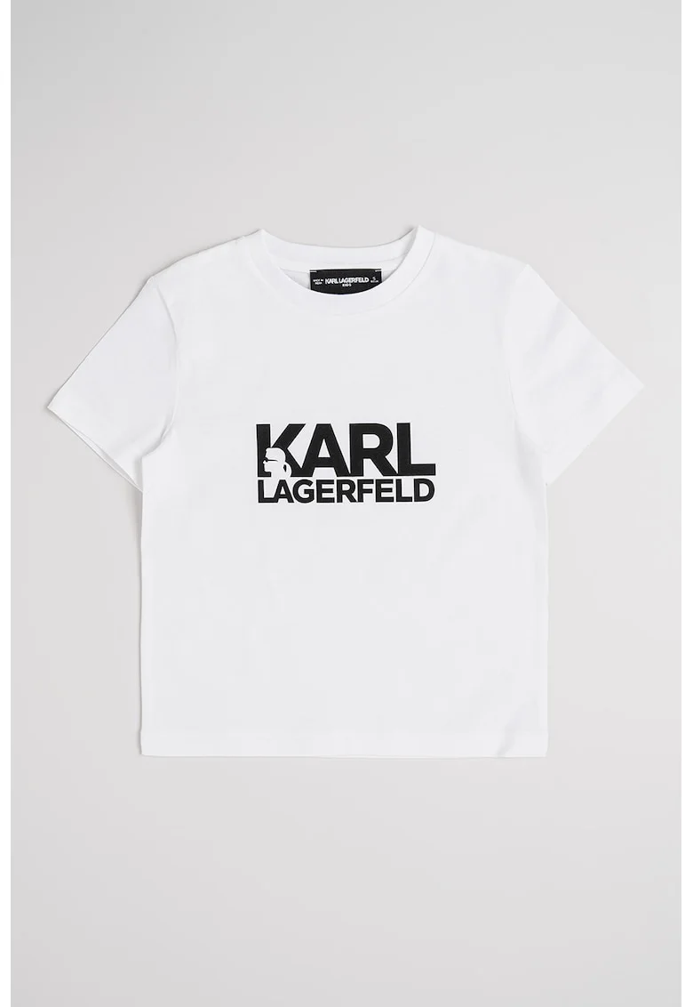 Tricou de bumbca cu imprimeu logo pe piept, Negru/Alb optic