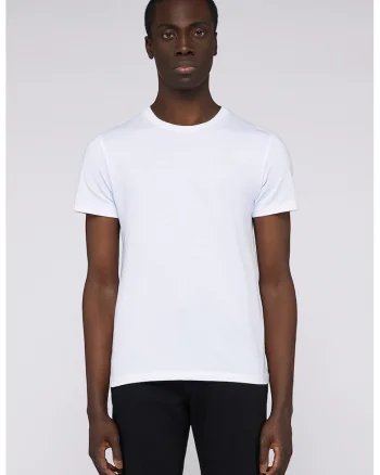 Tricou cu decolteu la baza gatului si model uni