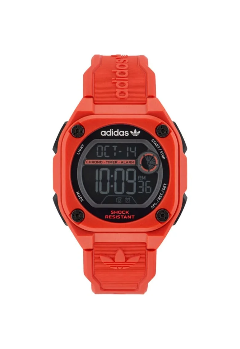 Ceas barbatesc  AOST23063, rosu, gri, 45mm, cauciuc