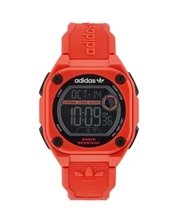 Ceas barbatesc  AOST23063, rosu, gri, 45mm, cauciuc