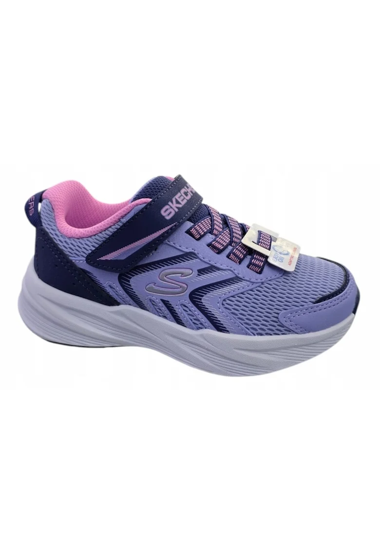Pantofi sport cu sireturi elastice si insertii de plasa,