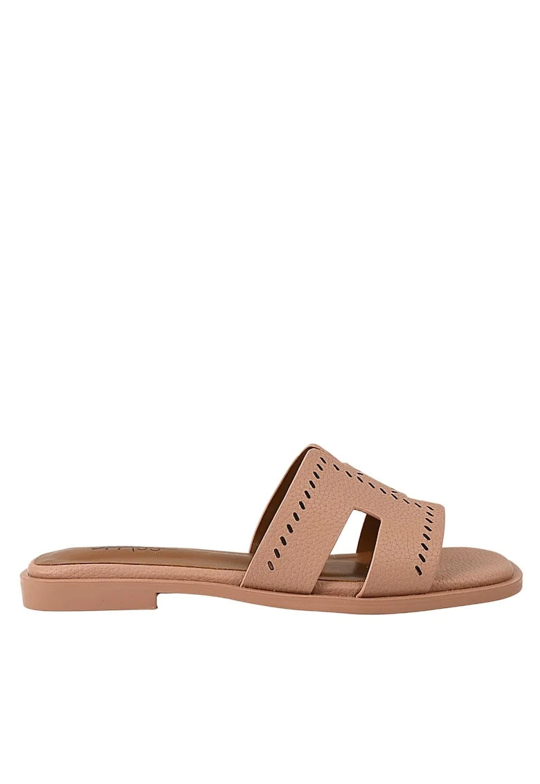 Papuci casual, dama,  XS60029D roz, piele naturala, Roz