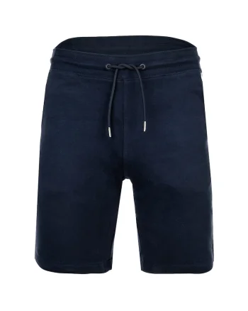 Pantaloni scurti de bumbac cu buzunare, Albastru inchis