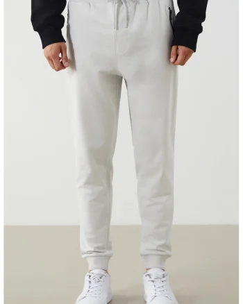 Pantaloni de trening cu buzunare laterale, Gri deschis