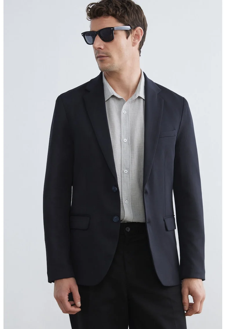 Sacou slim fit, Albastru ultramarin