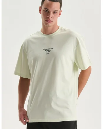 Tricou cu imprimeu, Verde pal