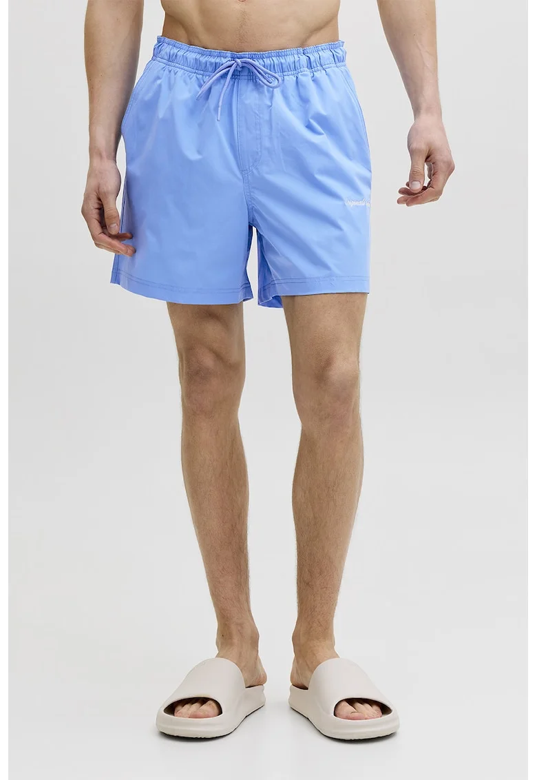 Pantaloni scurti de baie cu buzunare, Albastru