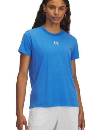 Tricou cu detaliu logo Rival Core, Albastru neon