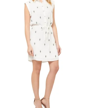 Rochie-camasa cu imprimeu grafic Yucca,
