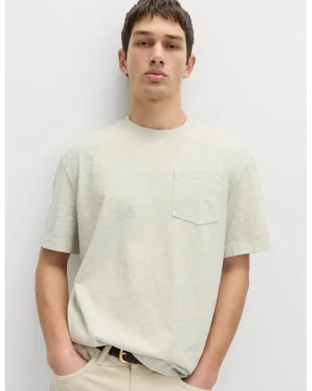 Tricou lejer de bumbac, Bej deschis