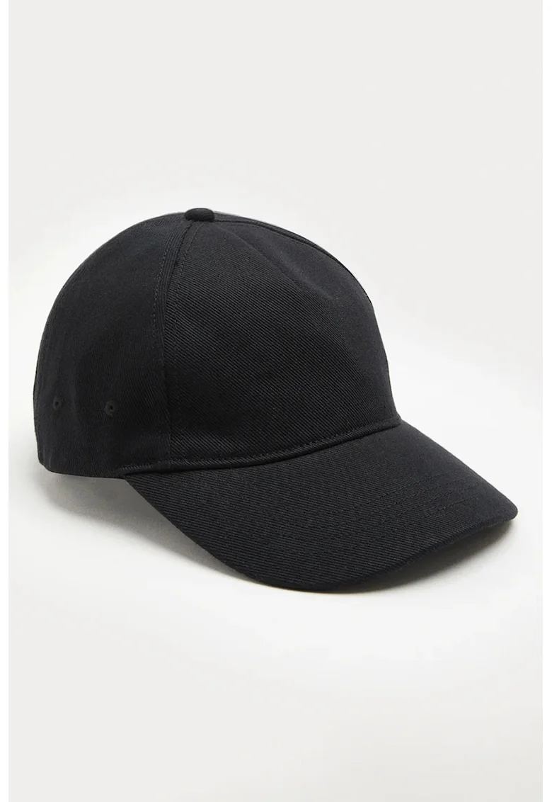 Sapca baseball uni de bumbac, Negru