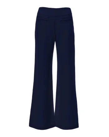 Pantaloni evazați cu clapetă buzunare ORSAY bleumarin - 34