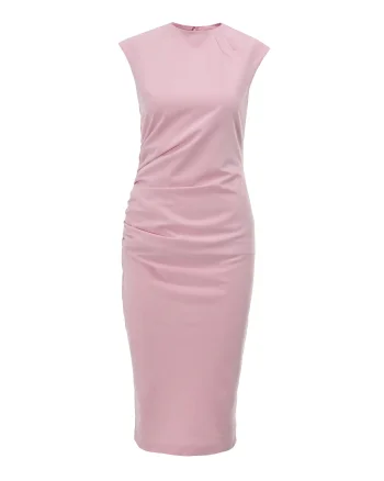 Rochie încrețită lateral ORSAY roz - 34