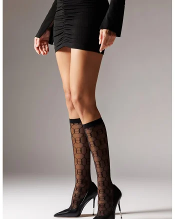 Sosete lungi semi-transparente