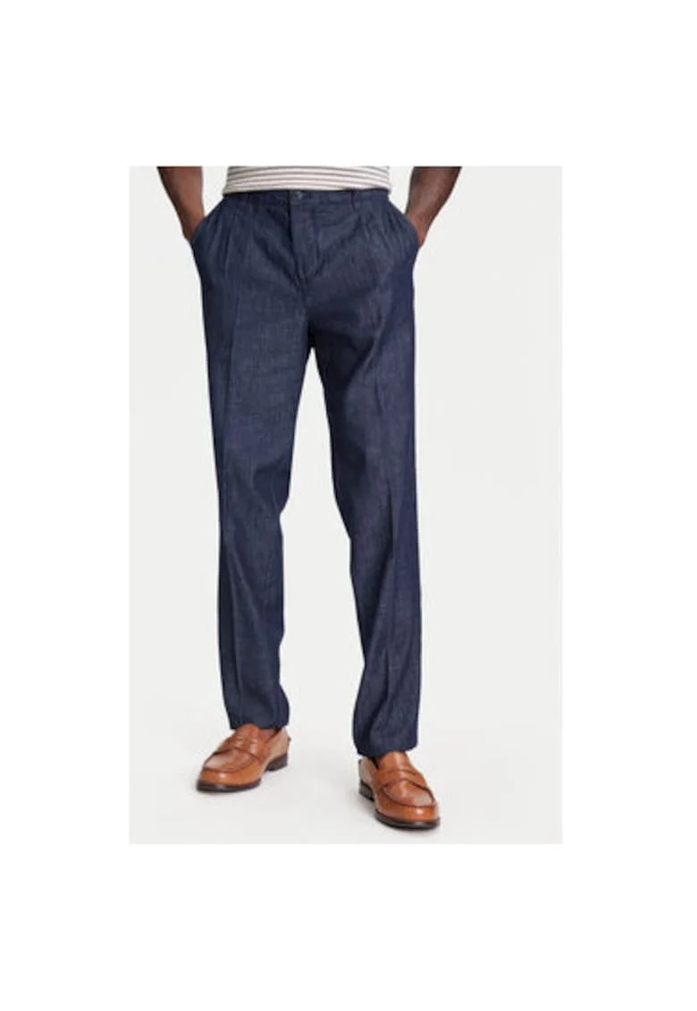 Pantaloni barbati  40QFUF05J, Bumbac, Bleumarin, Bleumarin