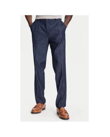 Pantaloni barbati  40QFUF05J, Bumbac, Bleumarin, Bleumarin