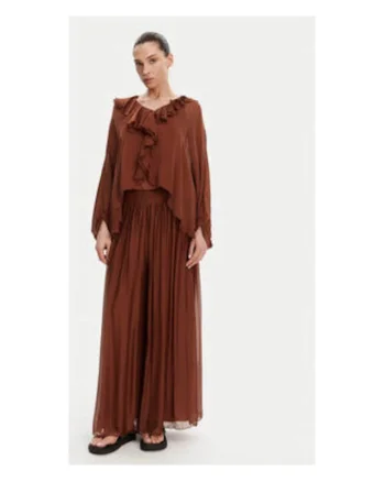 Fusta  model TD0021, culoare cognac