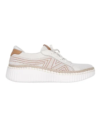 Pantofi sport cu aspect tricotat Wilshire Bellevue, Alb murdar/Bej deschis