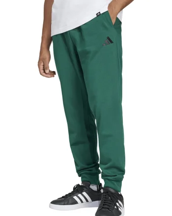 Pantaloni de trening cu snur in talie si croiala conica FeelCozy, Verde/Negru