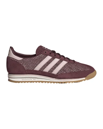 Pantofi sport cu garnituri din piele intoarsa SL72, Visiniu/Roz pal