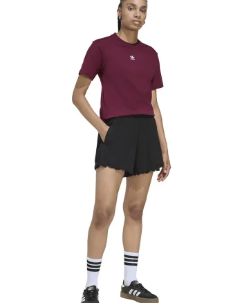 Tricou regfular fit cu logo, de bumbac, Visiniu