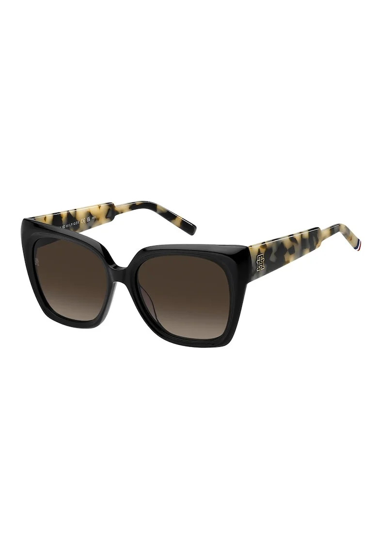 Ochelari de soare butterfly cu lentile in degrade, Negru/Crem