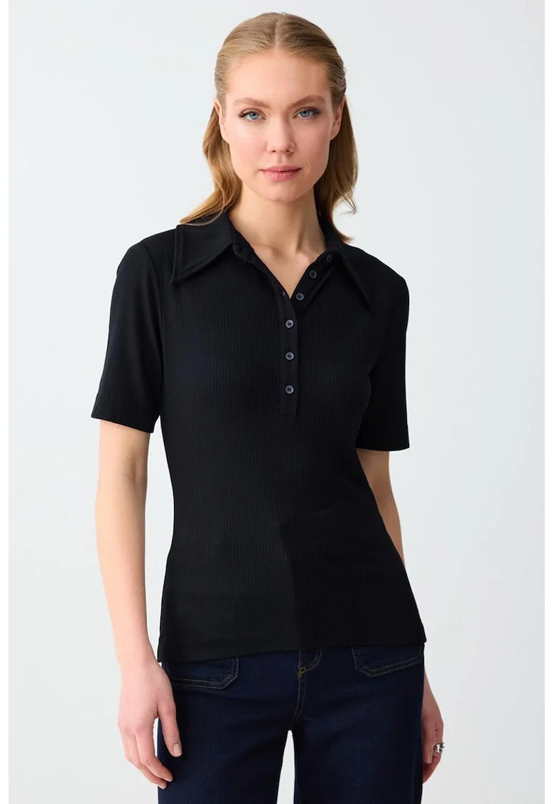 Tricou polo uni, Negru