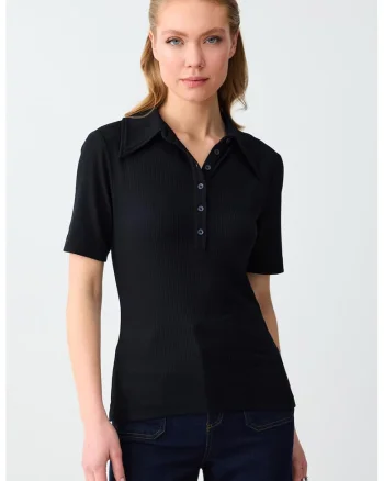Tricou polo uni, Negru