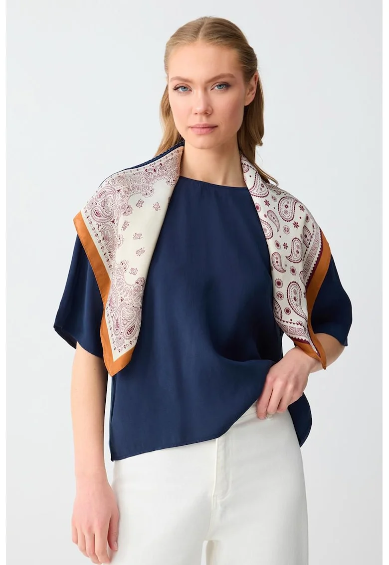 Bluza lejera din amestec de modal, Albastru inchis