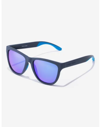 Ochelari de soare patrati cu lentile polarizate si model unisex, Bleumarin