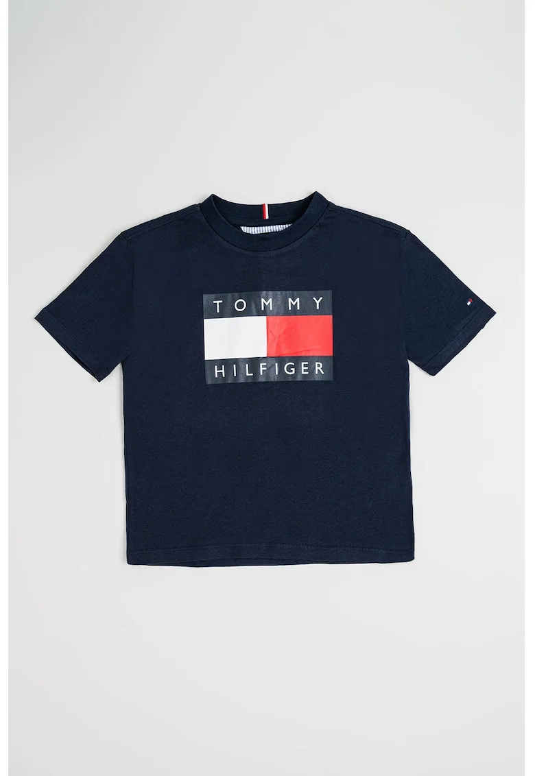 Tricou cu imprimeu logo Heritage, Rosu/Bleumarin